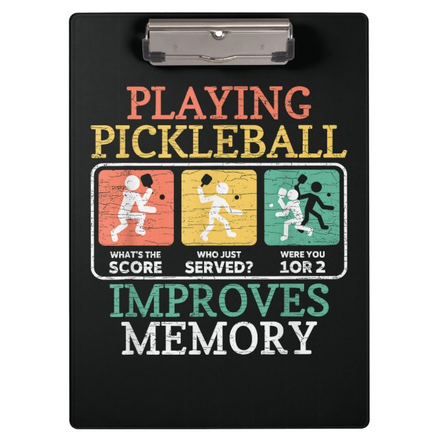 Pranchetas Jogando Pickleball Melhora a Memória (Frente)
