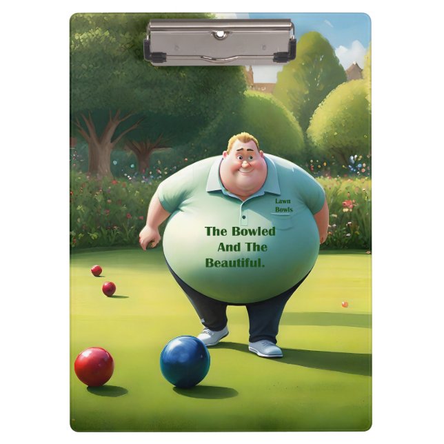Pranchetas Jolly Lawn Bowler Man, (Frente)