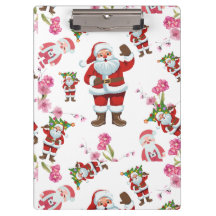 Jolly Santa Claus e Pink Floral Natal