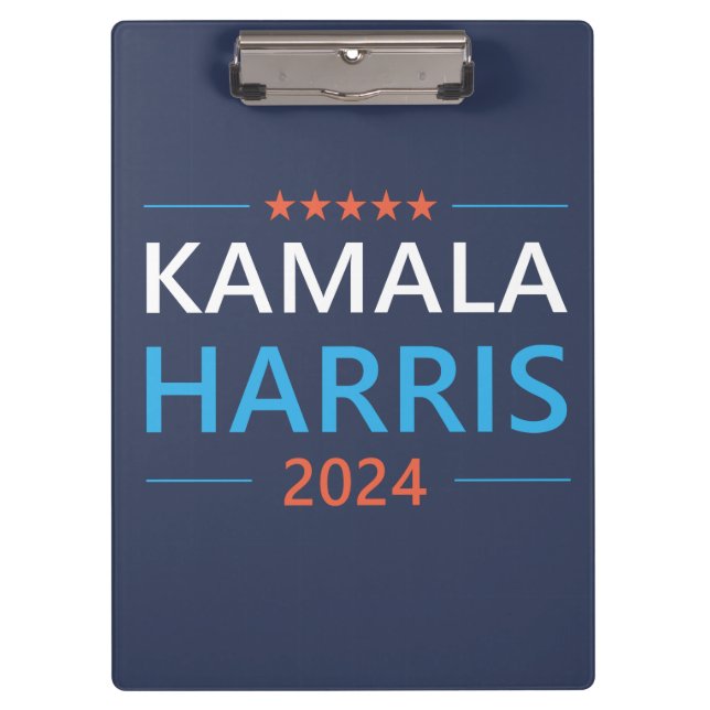 Pranchetas Kamala Harris para o Presidente 2024 Democrata (Frente)