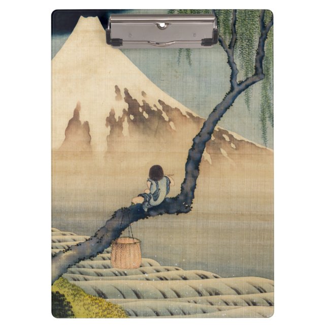 Pranchetas Katsushika Hokusai - Menino Vivendo o Monte Fuji (Frente)