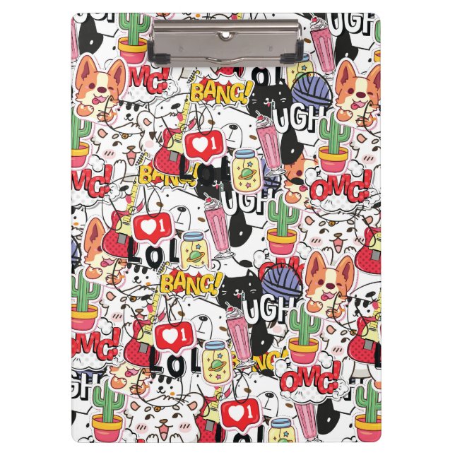 Pranchetas kawaii funny pet design - cute animal lover  (Frente)