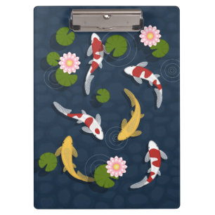 Pranchetas Koi Fish Pond Japonês