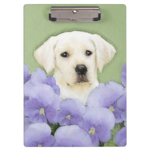 Pranchetas Labrador Retriever Puppy Pintura Original
