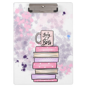 Pranchetas Lady Boss Books e Mug Planner