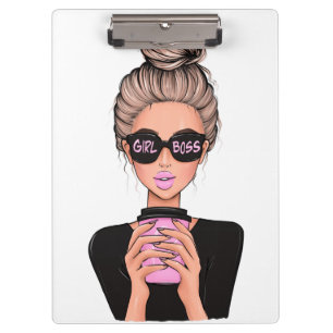 Pranchetas Lady Boss Life, Chefe Babe Woman, Menina Chefe T-S