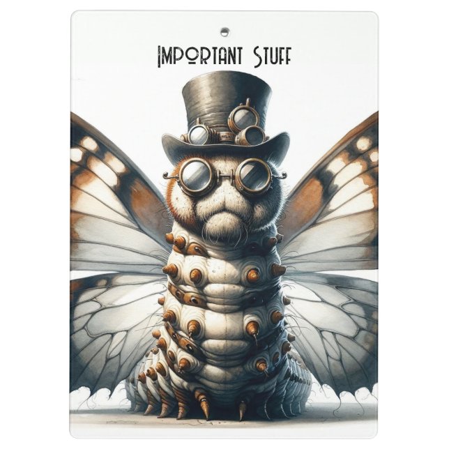 Pranchetas Lagarta Steampunk (Verso)