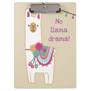 Pranchetas Lama bonito e borlas com fundo feito sob encomenda