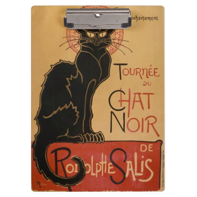 Pranchetas Le chat Noir - Steinlen (Frente)