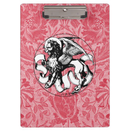 Pranchetas Leão com asa emblema da Rua do século 15