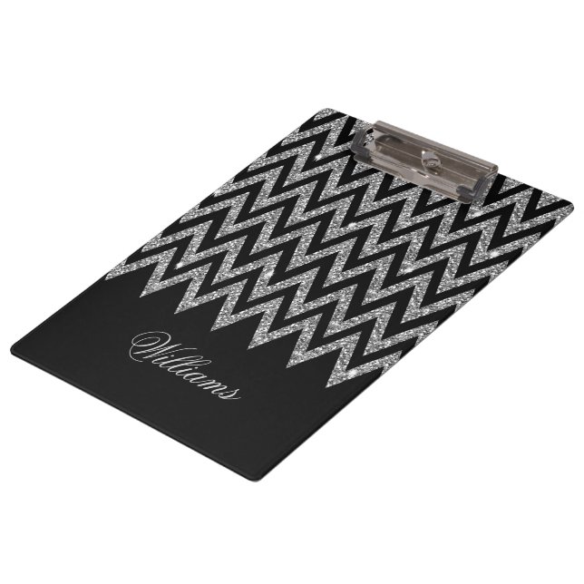 Pranchetas Legal trendon chevron zigzag faux glitter (Inclinado)