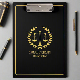 Pranchetas Legant Classy Black & Dourado Lawyer