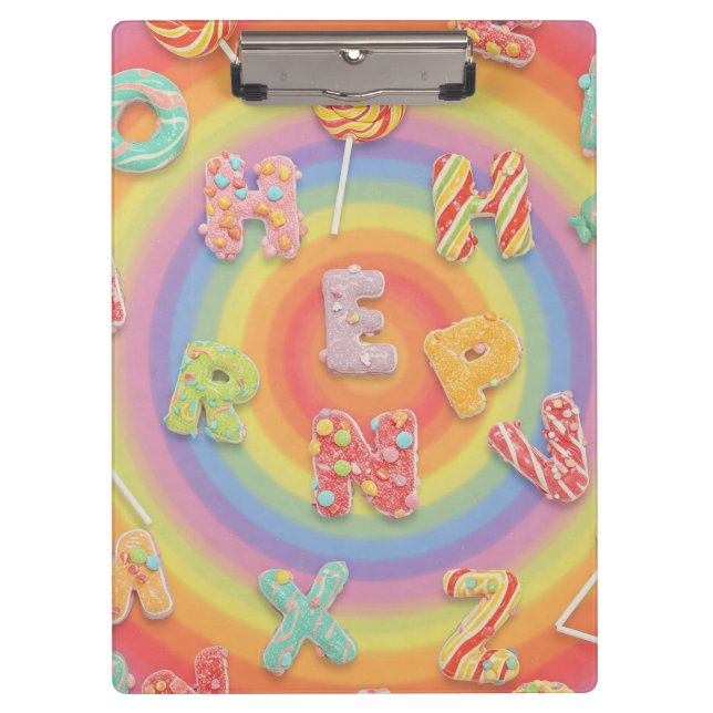 Pranchetas Letras doces de Natasha Us (Frente)