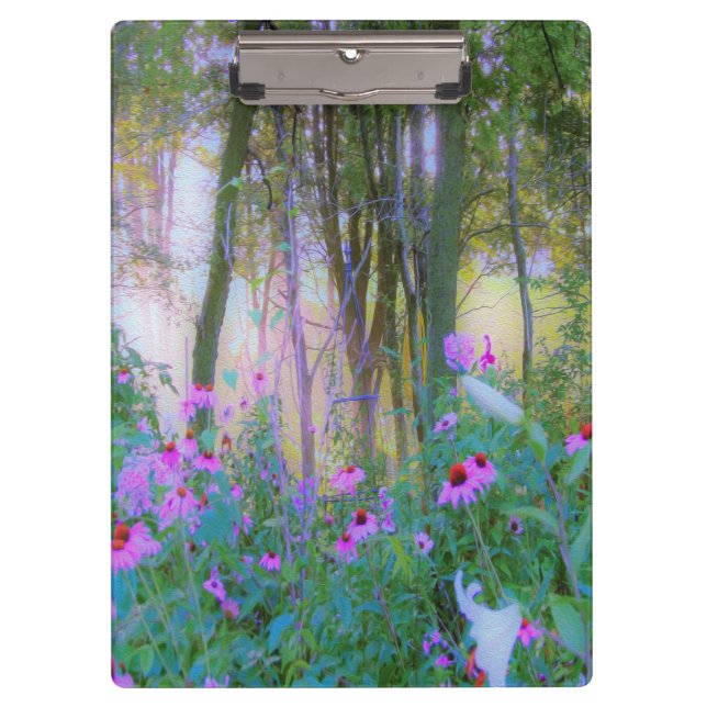 Pranchetas Levantamento do Sol Brilhante com Confluentes Rosa (Frente)