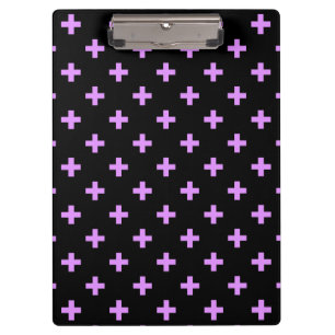 Pranchetas Lilac polka cruza em preto
