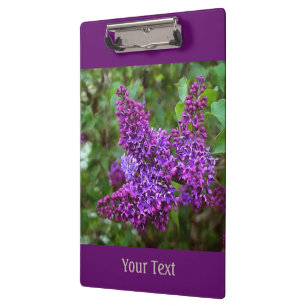 Pranchetas Lilases Roxos Personalizados em um Dia de Primaver