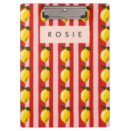 Pranchetas Limões amarelo-limão personalizados