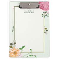 Linda Vintage, Recepcionista Personalizado Floral