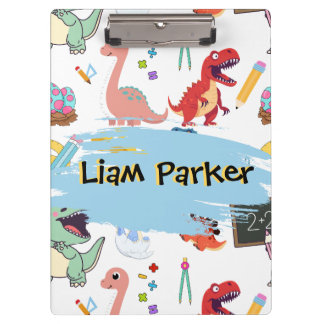Pranchetas Lindos Dinossauros em Aquarela Personalizados para