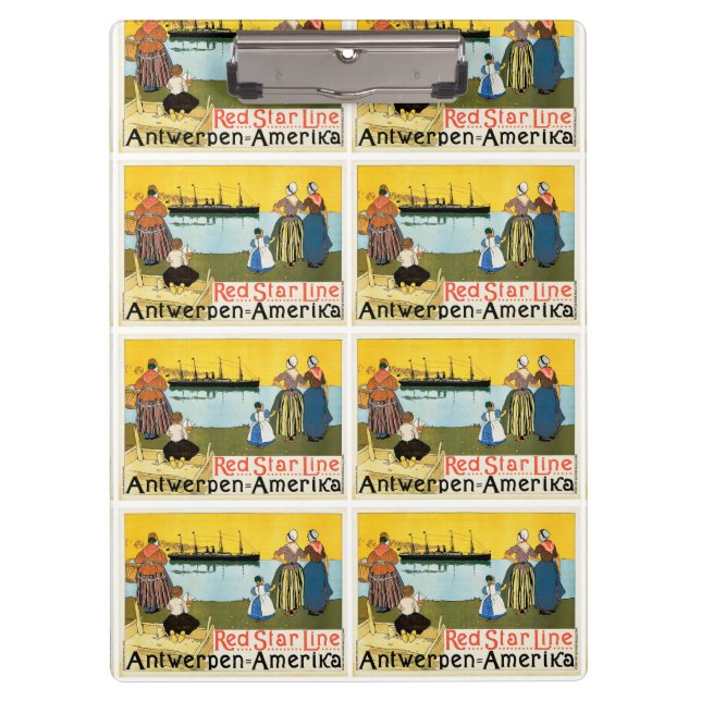 Pranchetas Linha Red Star ~ Antuérpia-Amerika (Frente)