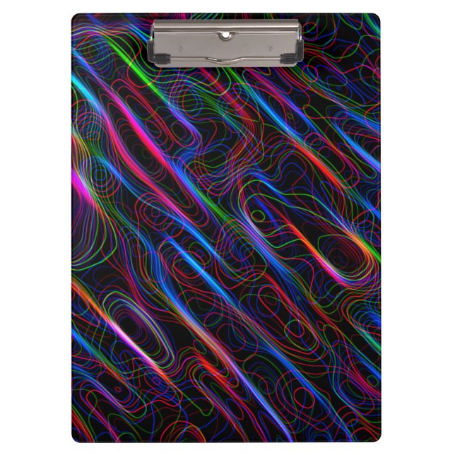 Pranchetas Linhas Curvas Múltiplas Neon Muito LEGAL (Frente)