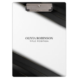 Pranchetas Linhas Finas Douradas em faixas pretas