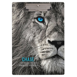 Pranchetas Lion persegue seus sonhos