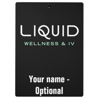 Pranchetas Liquid Wellness & IV Clipboard - Black