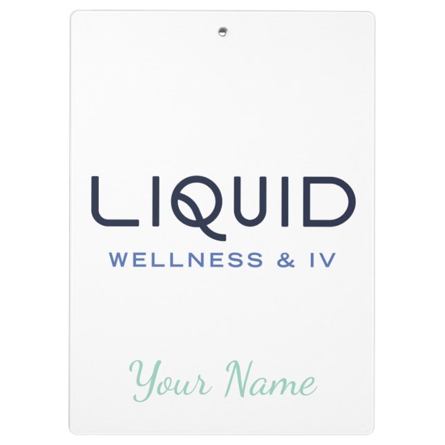 Pranchetas  Liquid Wellness + IV Clipboard - Personalized (Verso)