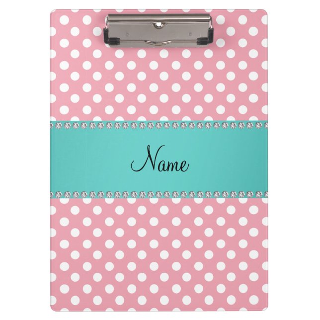 Pranchetas Listra cor-de-rosa conhecida personalizada de (Frente)