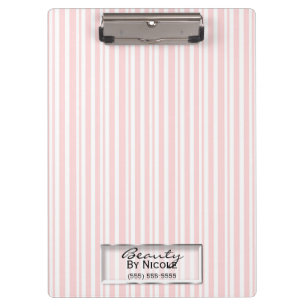 Pranchetas Listras Brancas Rosa Elegante Chique Glam Personal