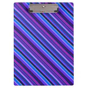 Pranchetas Listras diagonais em azul e roxo