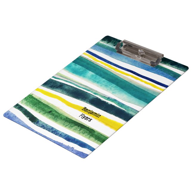 Pranchetas Listras pintadas com aquarelas frescas (Inclinado)