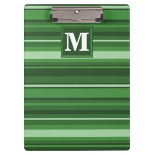 Pranchetas Listras verdes do monograma