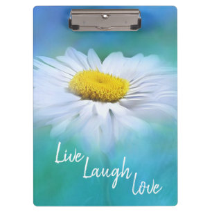 Pranchetas Live Laugh Love Daisy