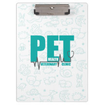 Logotipo Clínico Veterinário Dodô Teal Moderno