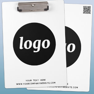 Pranchetas Logotipo com Texto e Código QR Marcas Comerciais