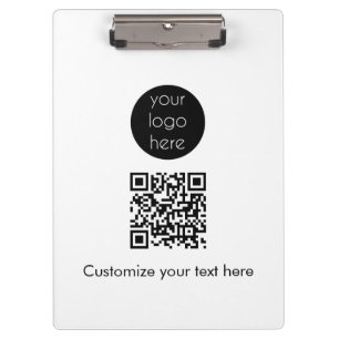Pranchetas Logotipo comercial Empresa Promocional QR Texto