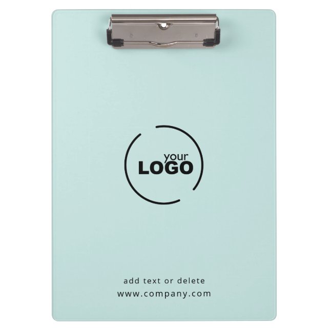 Pranchetas Logotipo comercial moderno profissional Turquesa l (Frente)