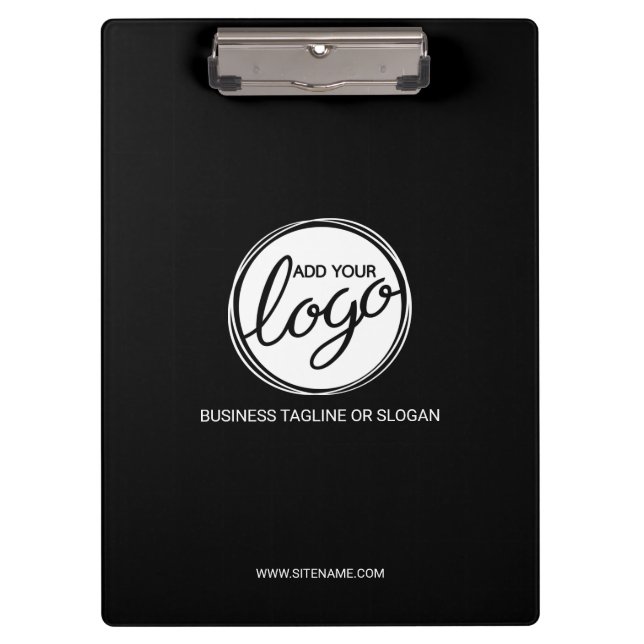 Pranchetas Logotipo comercial personalizado com texto persona (Frente)