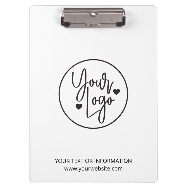 Pranchetas Logotipo comercial White Corporate Company (Frente)