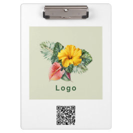 Pranchetas Logotipo da empresa e código QR Promo Merch