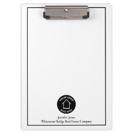 Pranchetas Logotipo da Empresa Imobiliária Personalizada Real