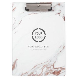 Pranchetas Logotipo da empresa luxe moderna de mármore rosa d