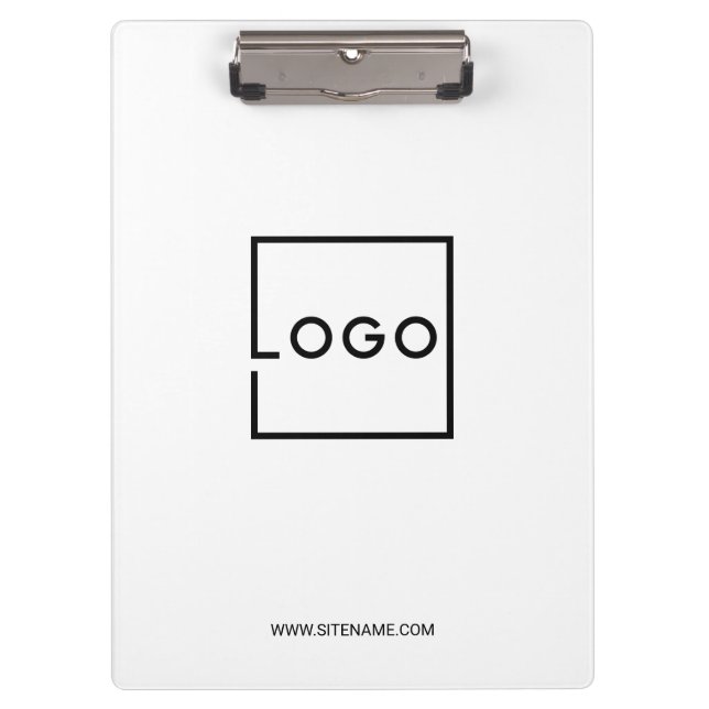 Pranchetas Logotipo de Negócios Personalizado com Texto Perso (Frente)
