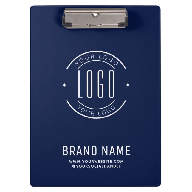 Pranchetas logotipo empresarial personalizado moderno da empr (Frente)