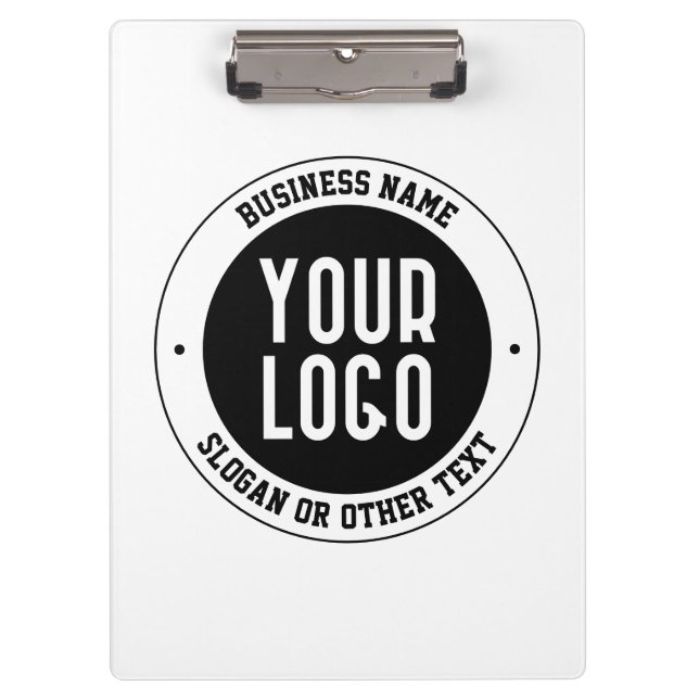 Pranchetas Logotipo ou Design da sua empresa | Texto editável (Frente)