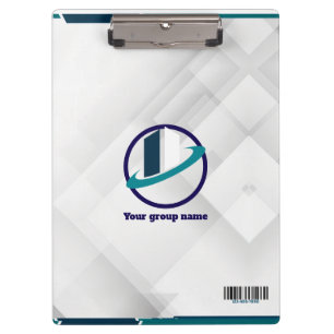 Pranchetas Logotipo & QR CODE fundo branco