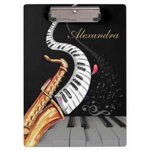 Pranchetas Loja de Piano Saxofone Personalizada