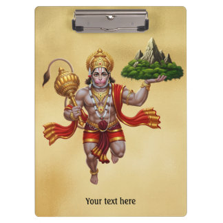 Pranchetas Lord Hanuman Voando Levantando Montanha
